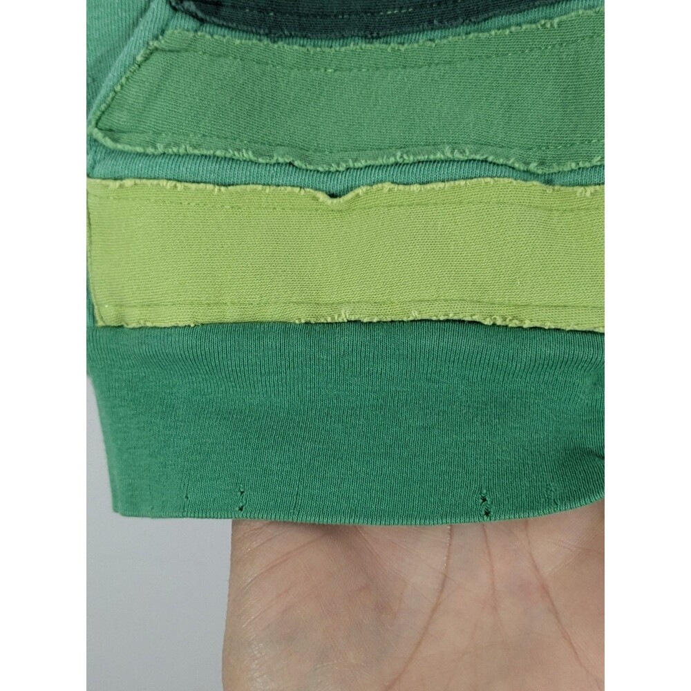 Aviator Nation 4 Stripe Zip Up Hoodie Kelly Green Sz M * Fits Like S Distressed - Picture 8 of 14